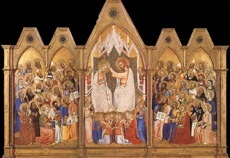 unknow artist The Coronation of the Virgin oil painting image